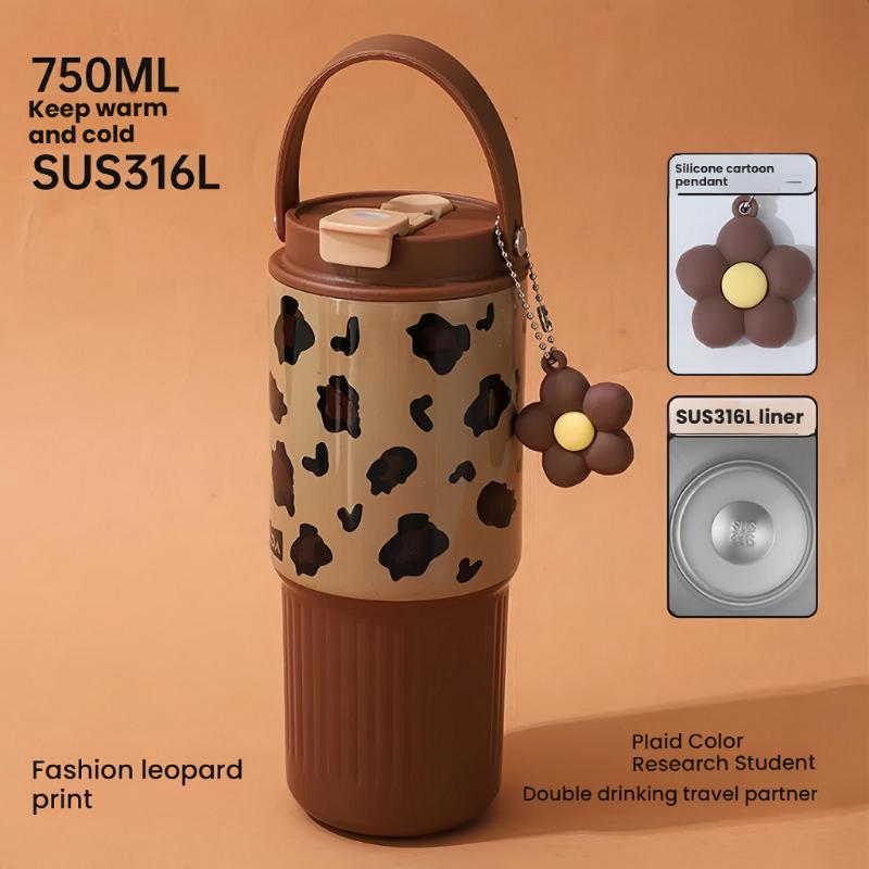 750Ml Stainless Steel Water Bottle With Double-Wall Vacuum Insulation