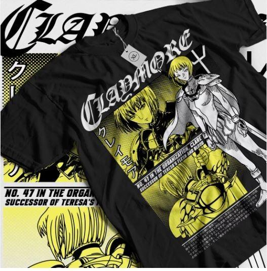 

Claymore Clare T-shirt Kawaii Funny Girl Anime Manga Gift Shirt All Sizes 4XL