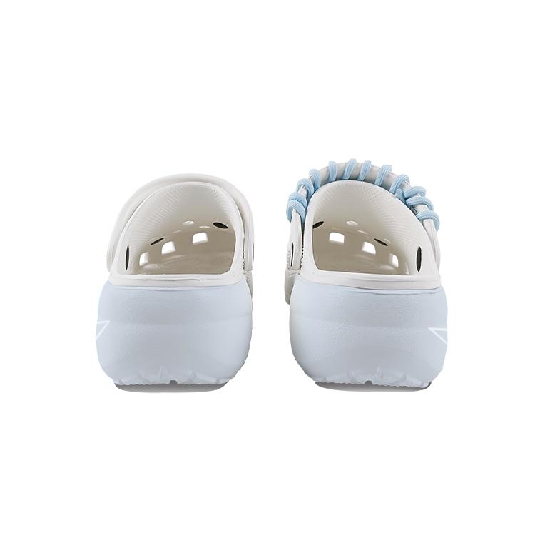 Crocs Classic Platform Clog EVA Starfish Gradient Hand-Painted Cute Versatile Beach Niche Campus Style Hole Shoes Unisex White