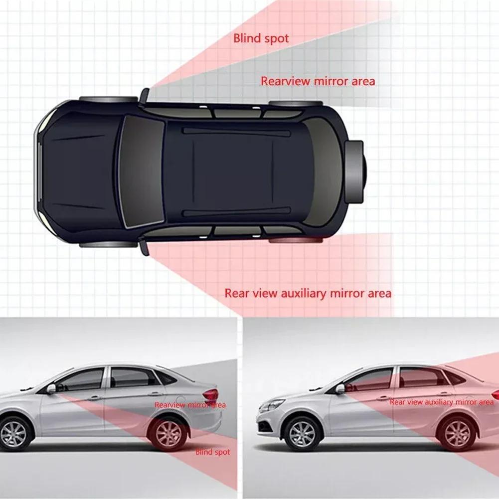 2XUniversal Auto Zubehör Auto Spiegel Hilfs Rückspiegel Weitwinkel Seite Rückspiegel Reverse Blind Spot ° Einstellbar
