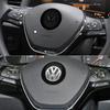 FD02-Car Styling Steering Wheel Logo Decoration Stickers For Volkswagen GTI Polo Golf Passat Scirocco Jetta Beetle Tiguan Accessories