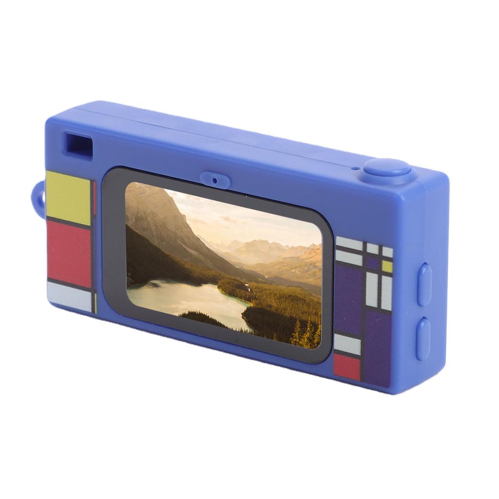 Keychain Digital Camera 2K 12MP Tiny Retro Camera Pocket Video Recorder with 1.47 Inch Screen 7 Filters Flashlight