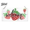 Summer Holiday Gift for Home Wood Sign Front Door, Tropical Beach Hanging Welcome Coastal Style Terrace Decor Sign, Rustic Wooden Door Hanger