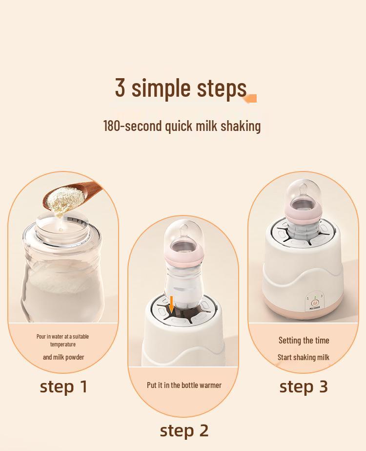 Portable Three-Speed Automatic Milk Shaker with Timer and Insulation