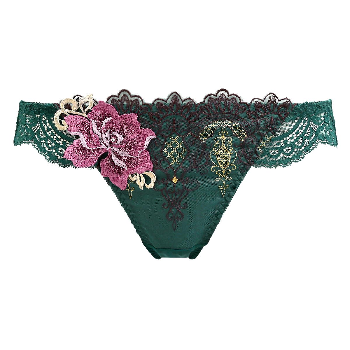 

Himiko 016 Series Shorts Standard M L Back Lace Lingerie [himico] (GR-Green, L)