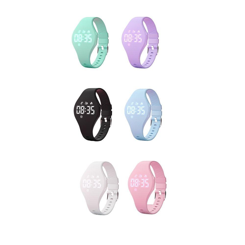 LED Digital Vibrating Alarm Clock Waterproof Electronic Watch Fashion Silent Wristband  Teenager