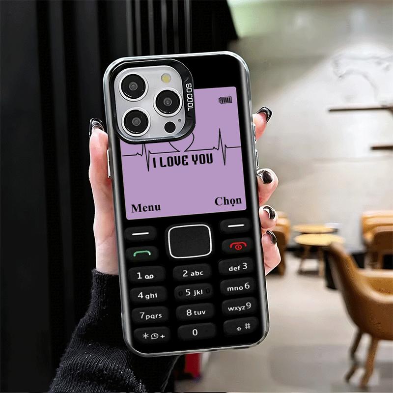 Funny Retro Callphone Shockproof Phone Case for iPhone 17 Air 16 16E 15 Pro Max 14 Plus 13 Mini 12 Back Cover Anti Fall Fundas