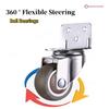 4pcs L-shaped Furniture Casters Wheels Soft Rubber Swivel Caster Quite Roller Wheels for Trolley Baby Crib Bed Wheels Accessory