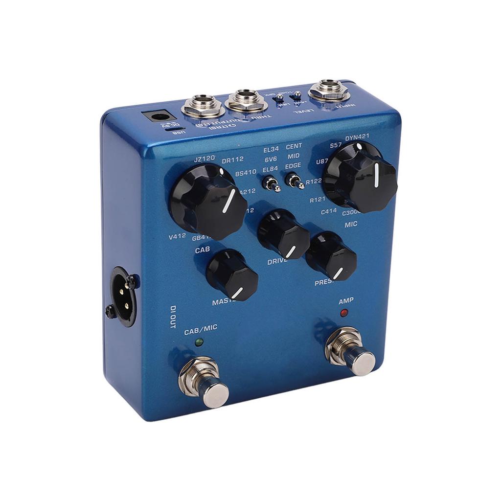 Effect Pedal Simulator NSS‑5 Cabinet and Post Simulation Instrument Accessory Blue