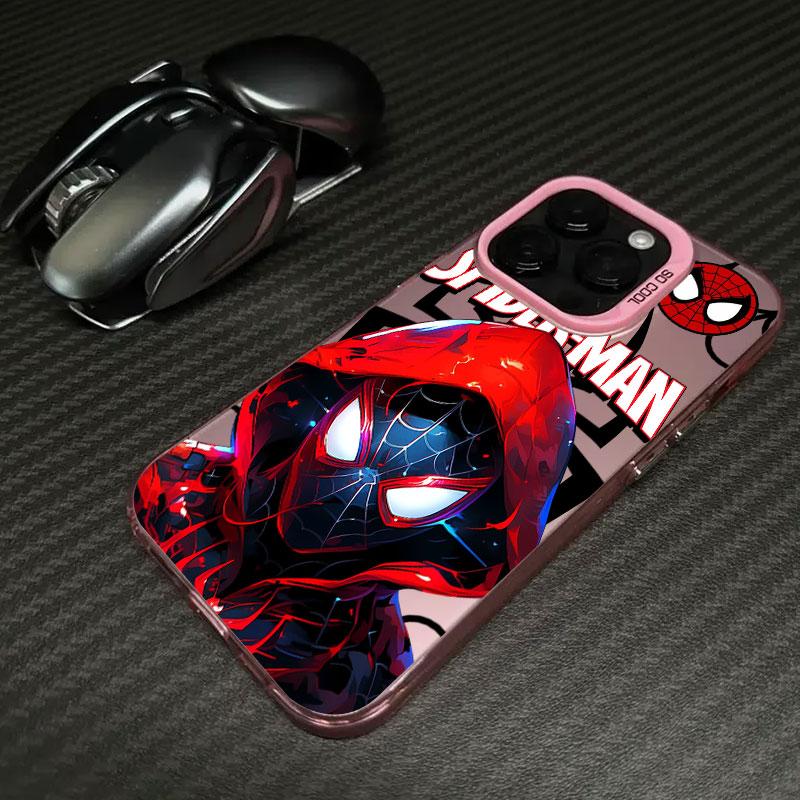 Spiderman Marvel Spider Man Telefoonhoesje Voor iPhone 11 12 13 14 15 16 17 Pro Max 16e 17E 17 Air Plus 13 Mini Schokbestendige Achterkant