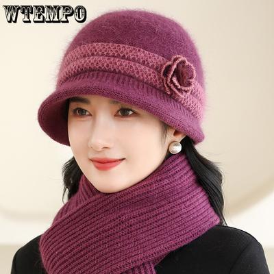 Cappelli Lavorati a Maglia per Persone di Mezza Età e Anziane Cappelli di Peluche Semplici e Caldi Cappelli Invernali Lavorati a Maglia
