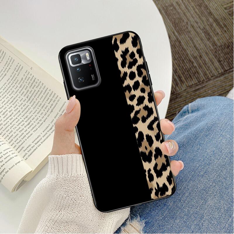 

Чехол для телефона Xiaomi Redmi Note 11 10 Pro Note 8 Pro 9Pro Note9 9S 10S 9T Redmi 10 9C 9A чехол с леопардовым принтом Redmi 10
