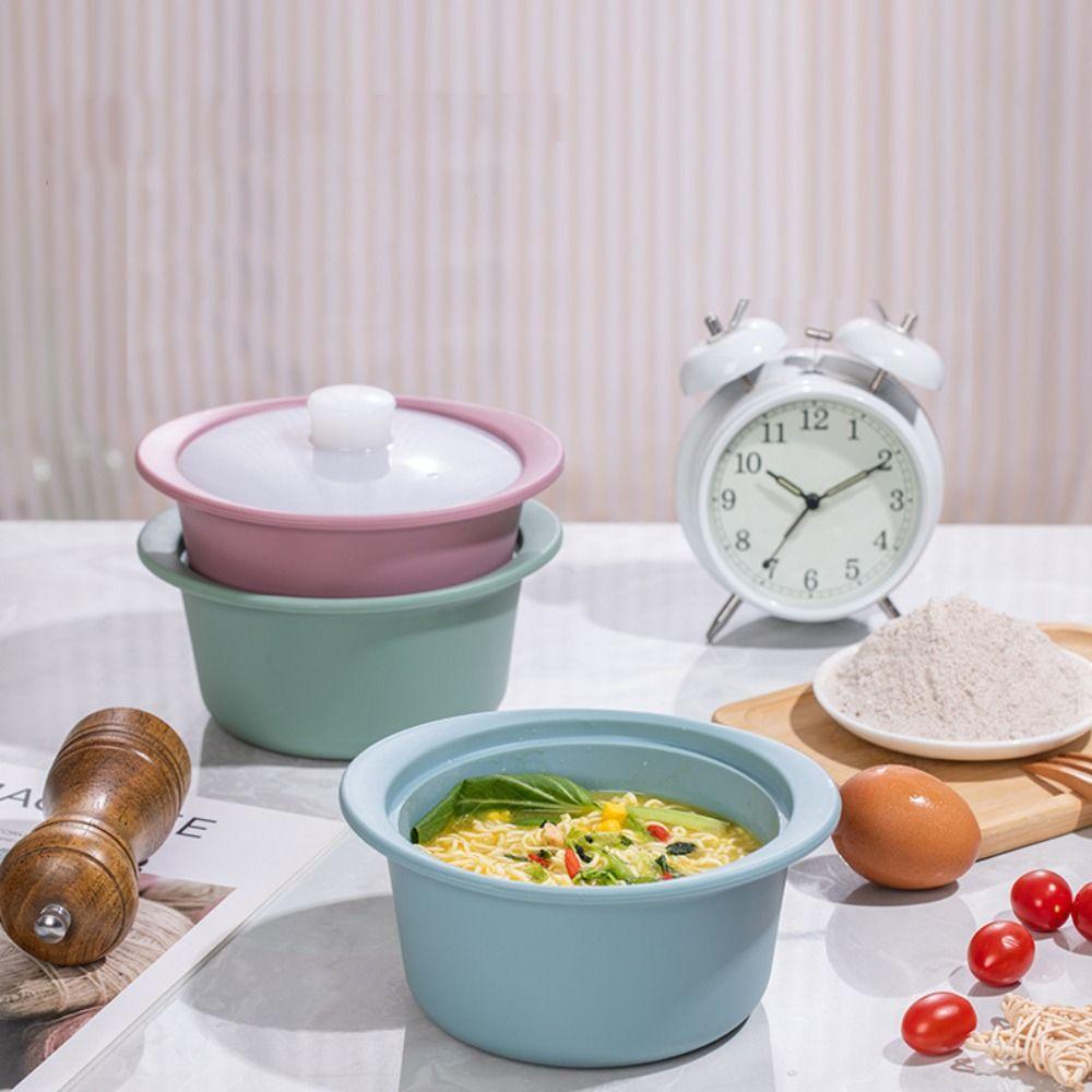 Heat-Resistant Microwave Steamer Bowl Fall-resistant Noodles Bowl Soup Bowl  Refrigerator