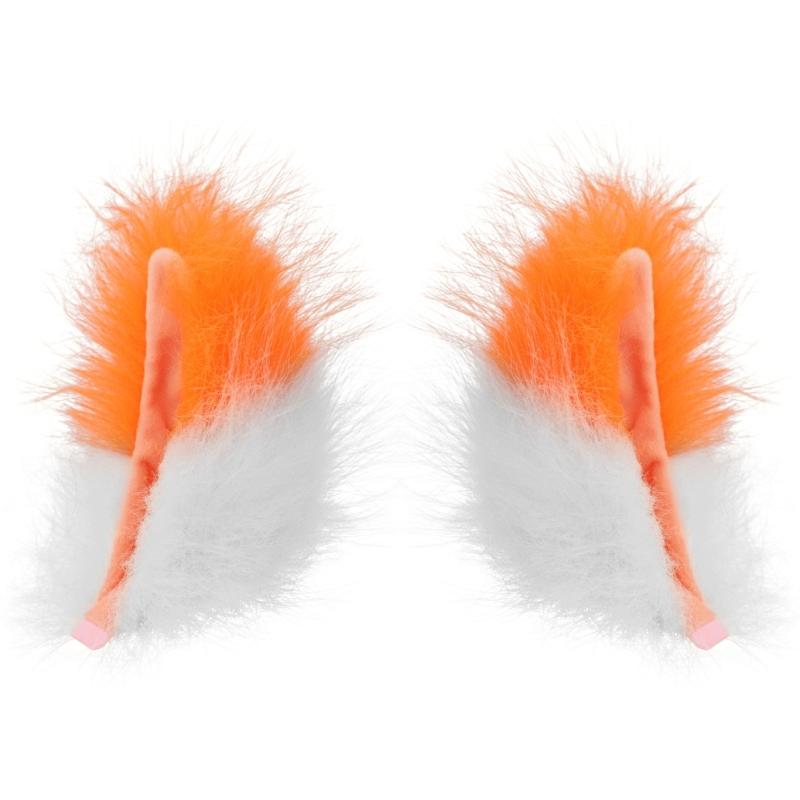 2Pcs Plush Animal Ear Headband Hairpin For Women Girls And Kids Soft Hair Accessory For Cosplay Party Halloween