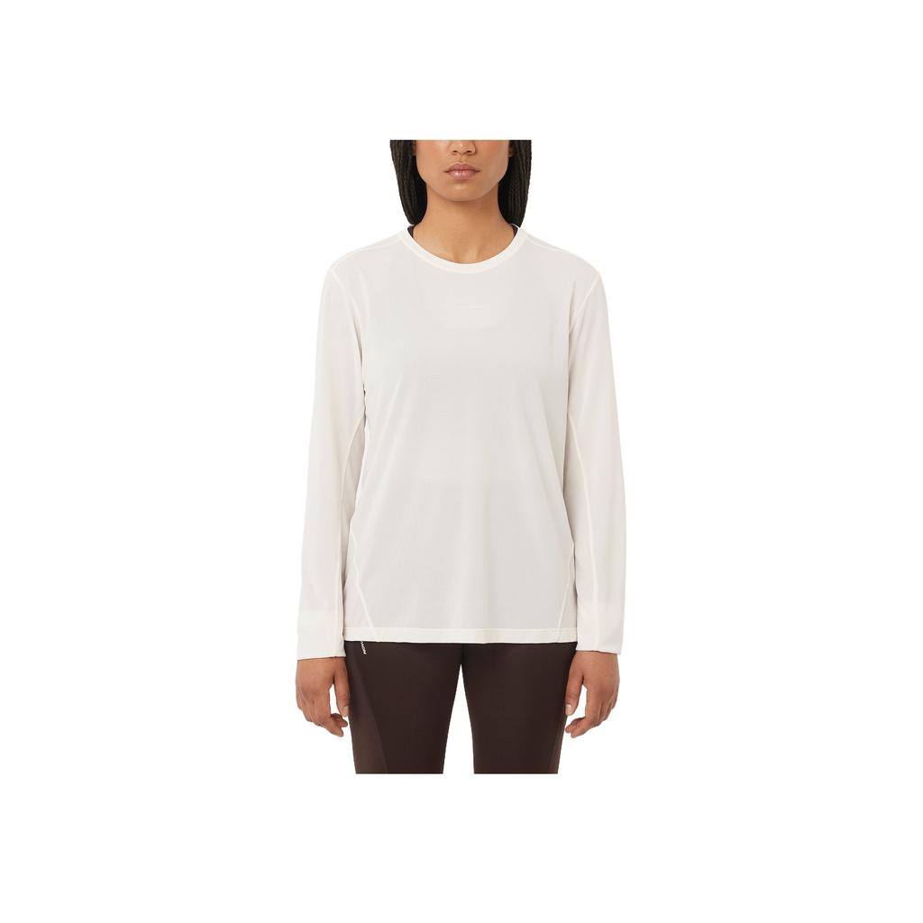 Salomon Simple And Practical Solid Color Long Sleeve T-Shirt Women Tops C26589