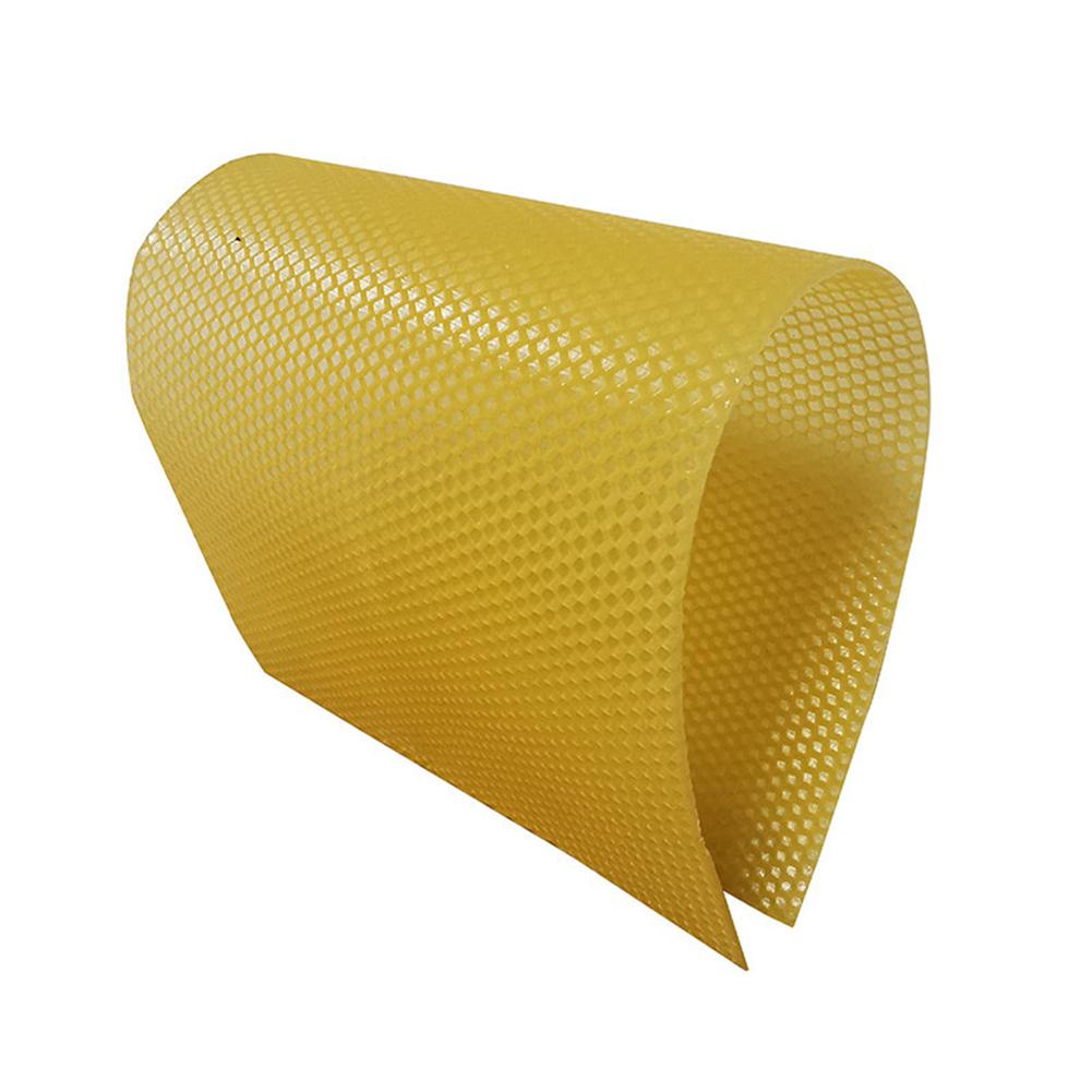 Beeswax Foundation Sheets 30 pcs 19.5 cm x 33 cm Pure Natural Yellow Wax for Honeycomb Frames and Candle Crafting