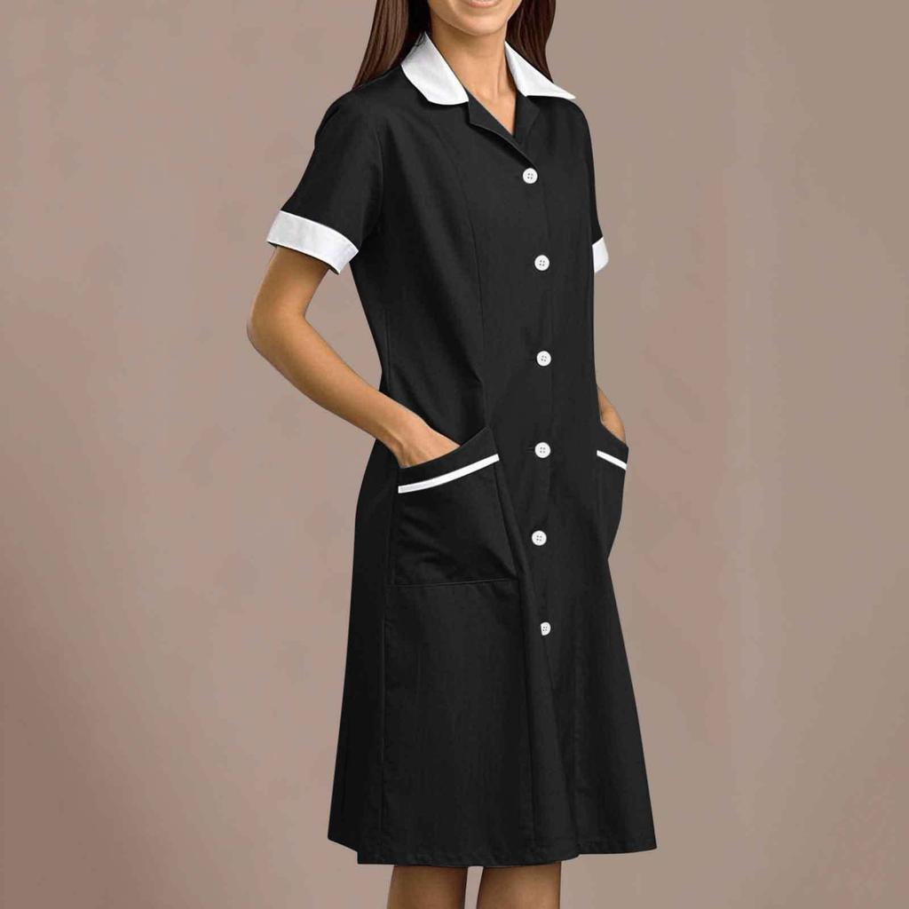 Women's Fashionable Pharmacr Uniform  Uniform Long And Short Sleeve Slim Fit Work Clothes