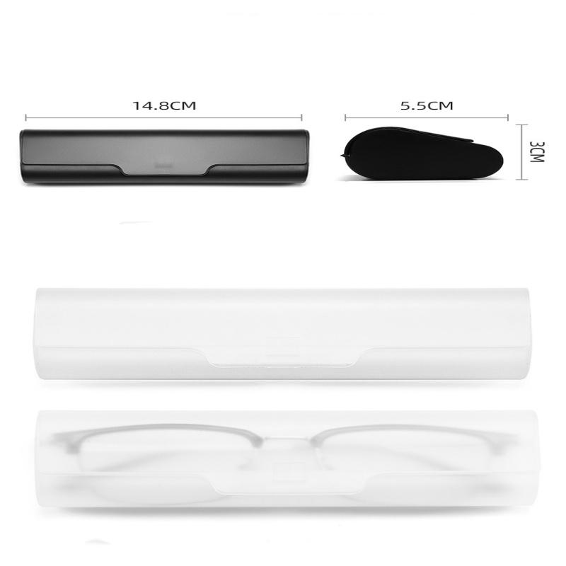 Frosted Plastic Transparent Glasses Case Simple Lightweight Sunglasse Case Storage Box Light Hard Plastic Box