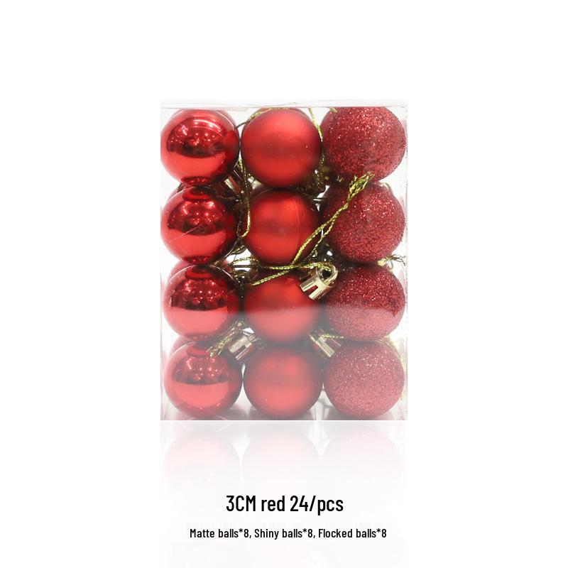 Electroplated Gold & Glitter Christmas Ornaments - Shiny Matte Plastic Balls for Trees & Decor