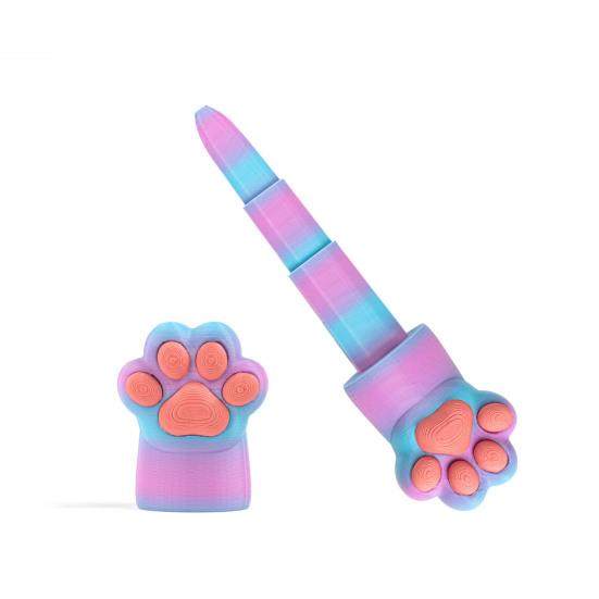 3D Printed Retractable Weapon Fidget Toy Cat Paw Shaped Plastic Weapon Model Stress Relief Fidget Toy for Home Office Desk Decor