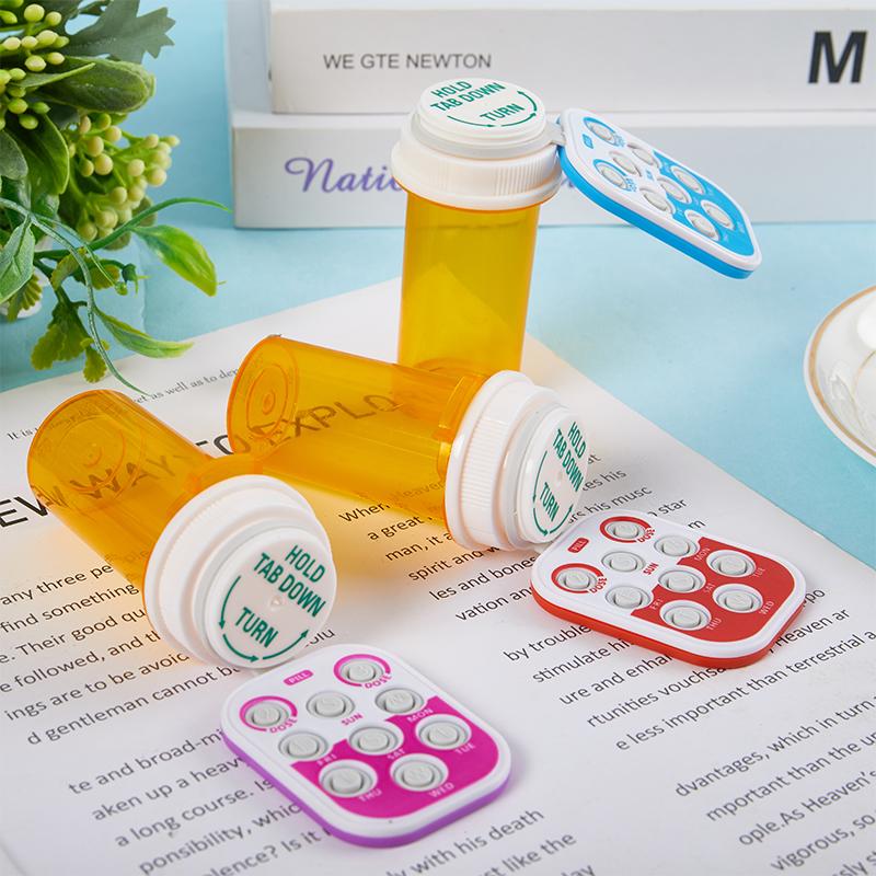 Pill Case Storage Plastic Pill Box WithTimer Weekly Pillbox Medication Organizer Alarm Cases Mini Portable Reminder Drug Box