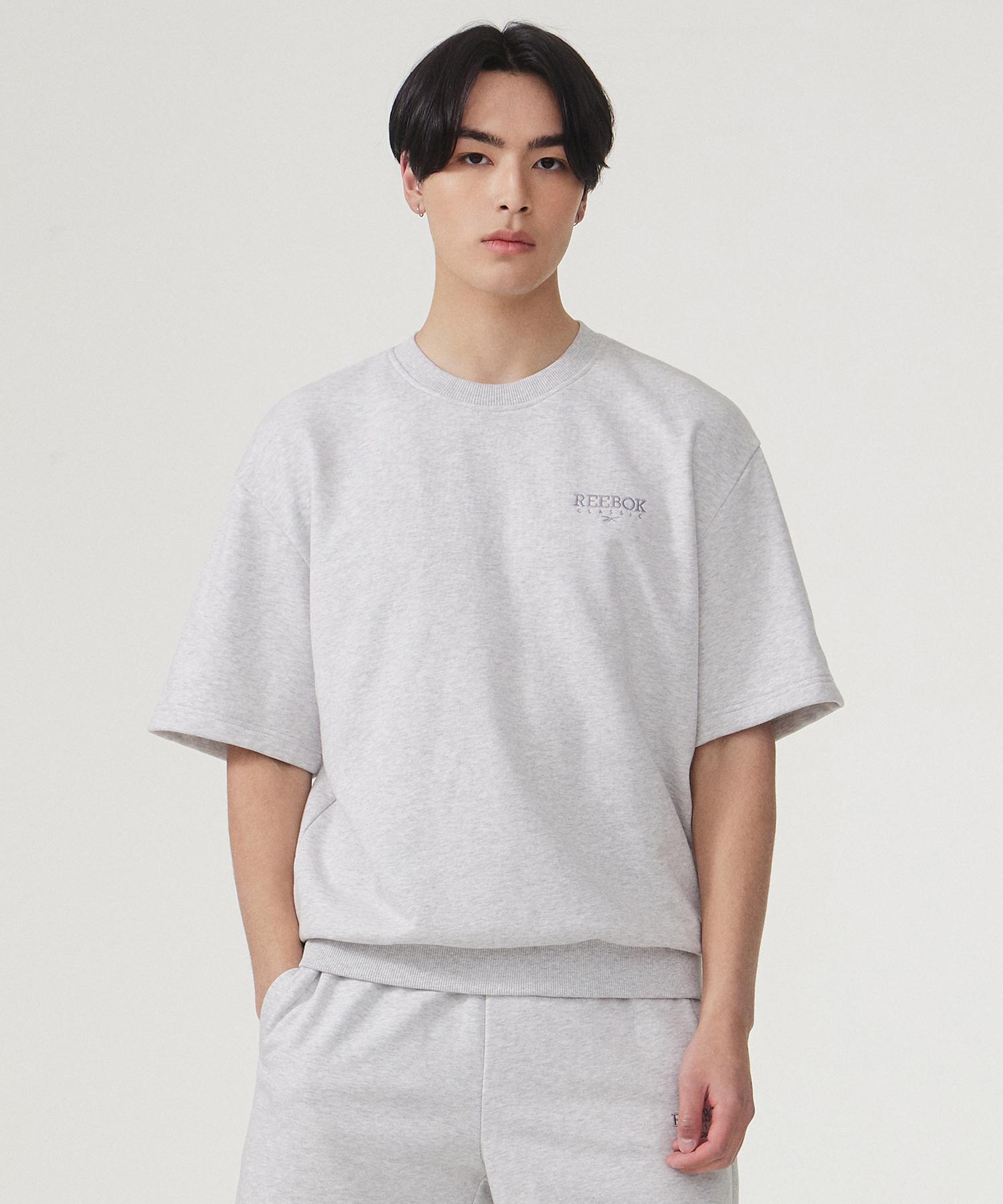 

Толстовка с коротким рукавом REEBOK Classic Vector Светло-серая