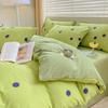 Class A Maternal And Infant Grade Small Fresh 100 Washed Cotton Four-Piece Set Student Dormitory 3Pcs Set Polished Cotton Full Quilt Cover Hat