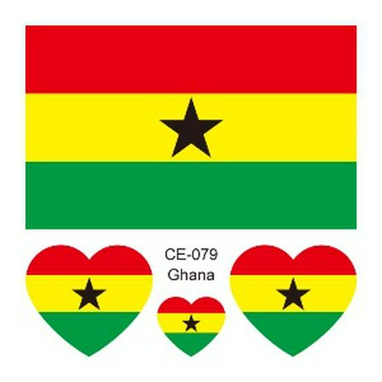 World Cup 2026 National Flag Waterproof Tattoo Stickers for Sports
