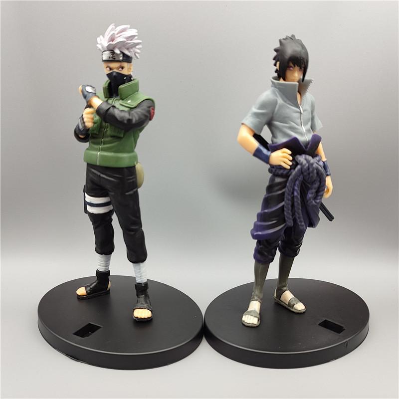 Naruto Anime Series Pvc Action Figures Kakashi Sasuke Desk Toy Collectibles