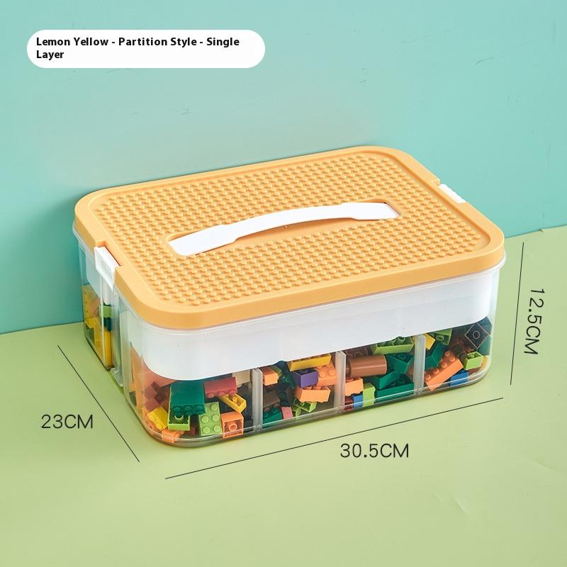 Kids Building Blocks Storage Box Stackable Toys Multi-Grids Puzzle Organizer Storage Case Sundries Container Cosmetic Box