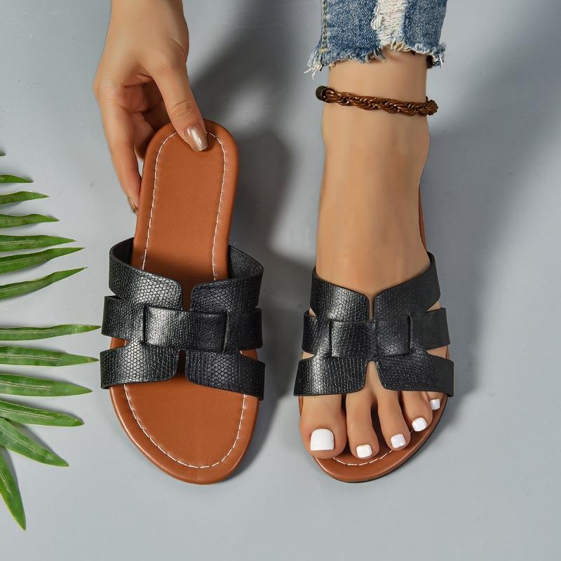 New Women's Designer Slippers Leather Slippers Trend Summer Sexy Women's 2025