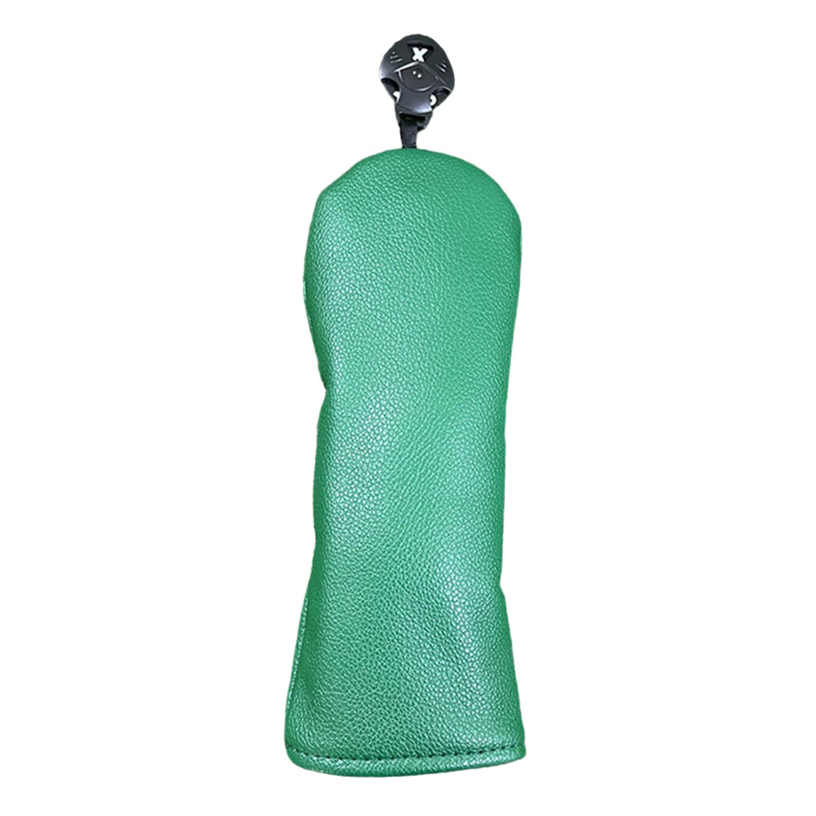 

1 шт./4 шт. Набор защит для головки клюшки для гольфа, Водостойкий чехол из искусственной кожи для драйвера, фервея, гибрида 1Pc UT зелёный