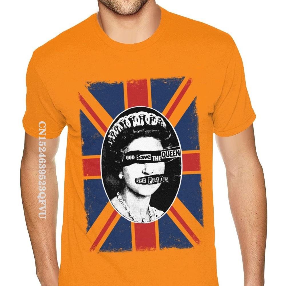 Sex Pistols Tee God Save The Queen Cotton Boys Make Your Own Top T-shirts Normal Brand Mens Tops T Shirt Normal Cotton