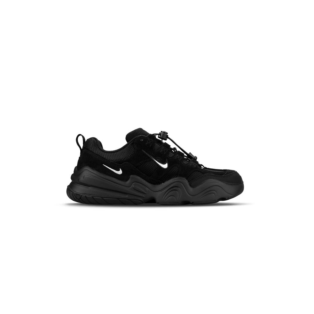 Nike Tech Hera Slip Resistant Abrasion Resistant Low Top Casual Shoes Unisex Black White FJ9532-101(Team882-)