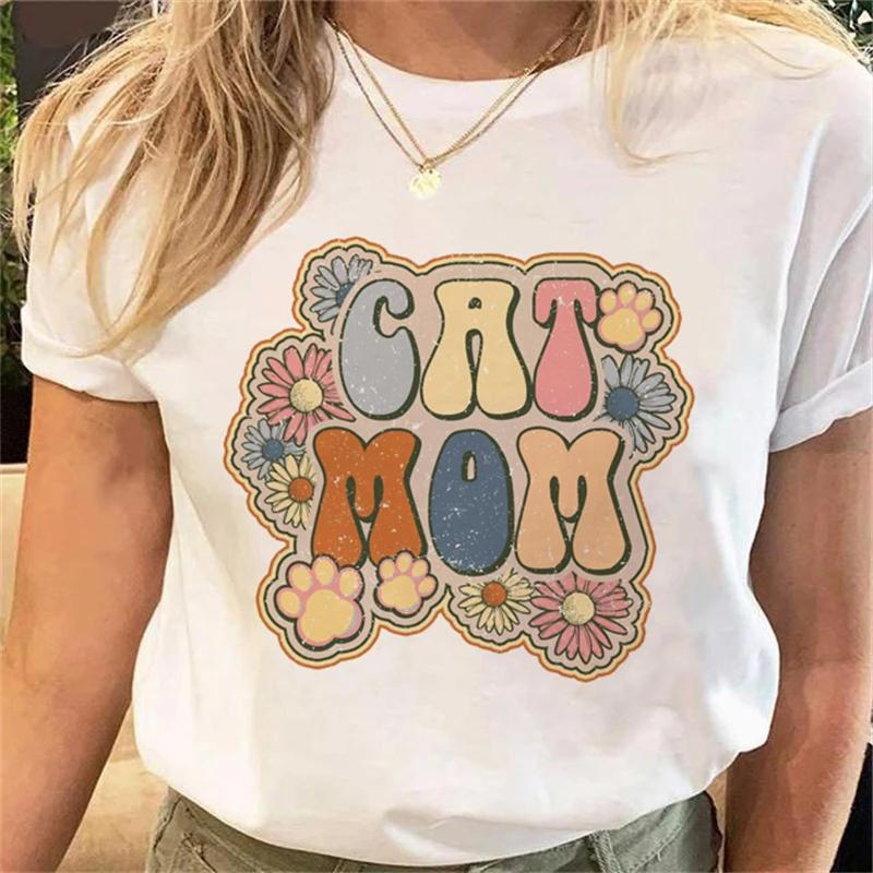 Simple And Funny Unisexs Plant Flower Tshirt Fashion Cartoon Happy Time Mom Cartoon Tshirt Pattern Top Letter Printed Tshirt