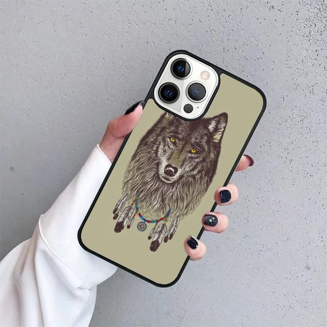 Animal Wolf Roar Phone Case Cover For iPhone 17 Air 15 16 14 13 12 Pro Max 11 Pro Max Plus Coque Shell