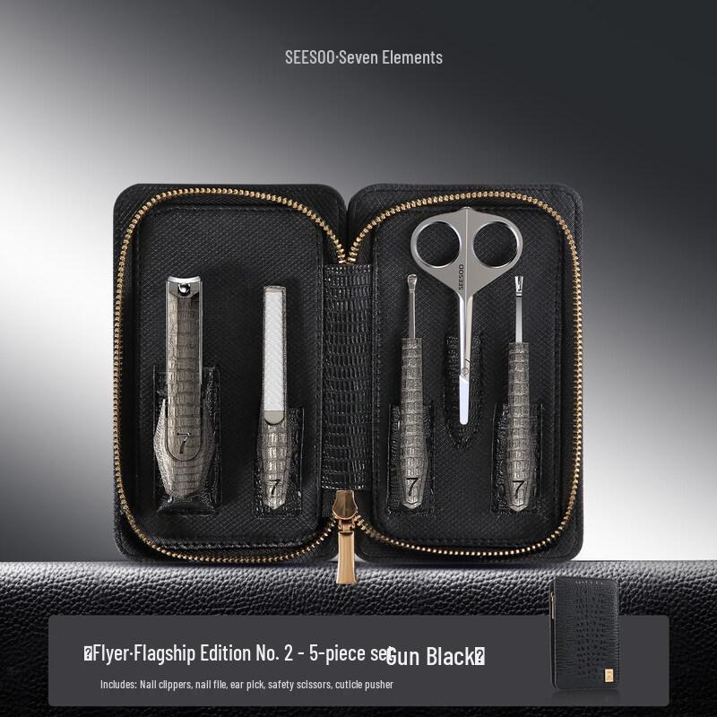 Seesoo 5-Piece Bionic Crocodile Nail Clipper Set