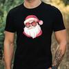 T-Shirt Men Retro Funny Santa Claus Motif Cotton Size XS To 5XL