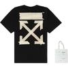 Off-White Bronzing arrow printing Unisex Black OMAA038G20JER0021048