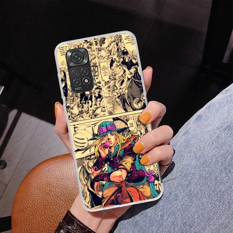 JoJo Bizarre Adventures Anime Phone Case For Xiaomi Redmi Note 15 14 13 12S 12 11 Pro Plus 14S 11S 11E 10 10S 11T 5G Personalize