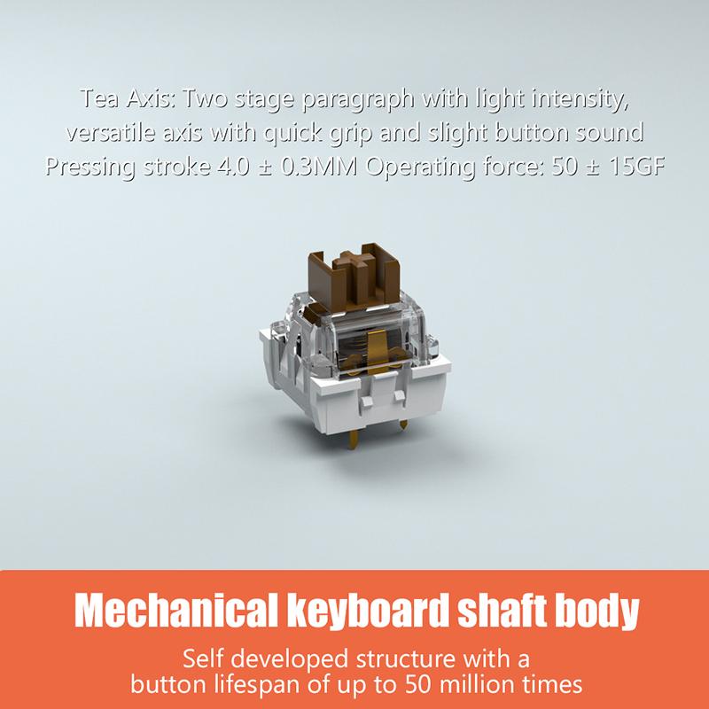 20Pcs Mechanical Keyboard Linear Switch Hifi Sound Rgb Smd Gaming  Swap Switch