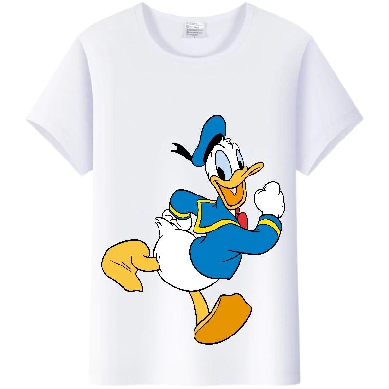 Cartoon Tshirt Mickey Mouse Minnie Tops Friends Y2k Streetwear Blouses Plus Size Clothes 2024 Summer T-shirts Unisex