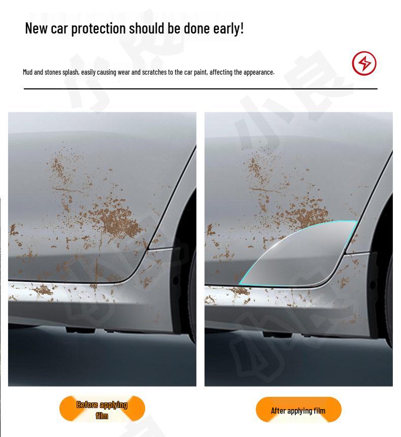 Ideal L7 Car Door Protection Stickers: Custom-Cut TPU Transparent Film for Door Triangle Area.