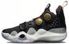 WOW 8 Retirement Night Comfortable Pu Cushioning Slip Resistant Mid Top Basketball Shoes Men's Black ABEP001-3