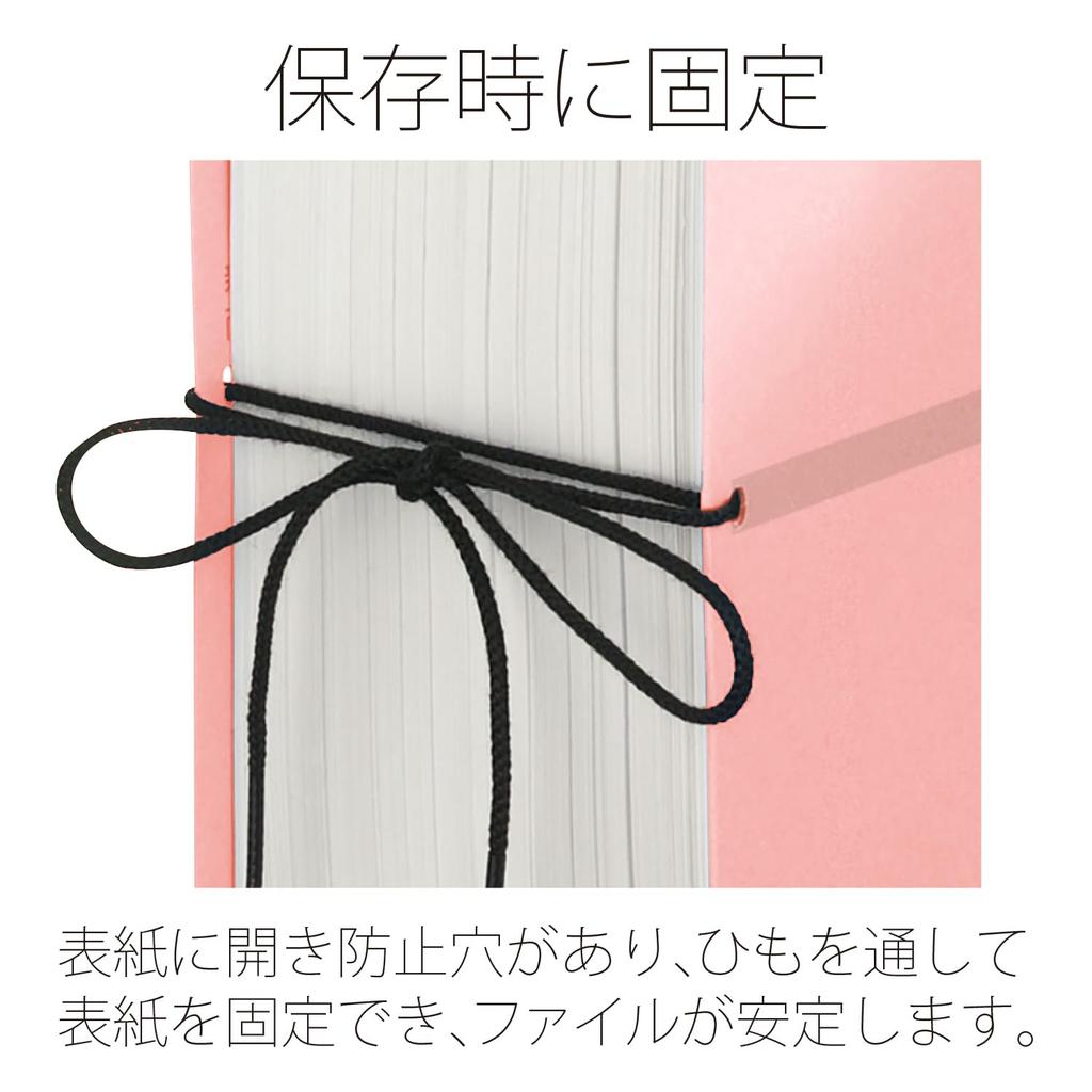 Plus Flat File Expandable Binding String Type Replacement 10 x 10 A4, Spine, Senobas, / Cover, Pink, pieces, FL-023SH, 89-140