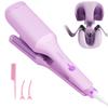 1.25 Inch Deep V-shaped Hair Curling Iron Ghost Waves Wave Perm Tourmaline Hair Curler With Multiple Temperature Girls Women Gifts