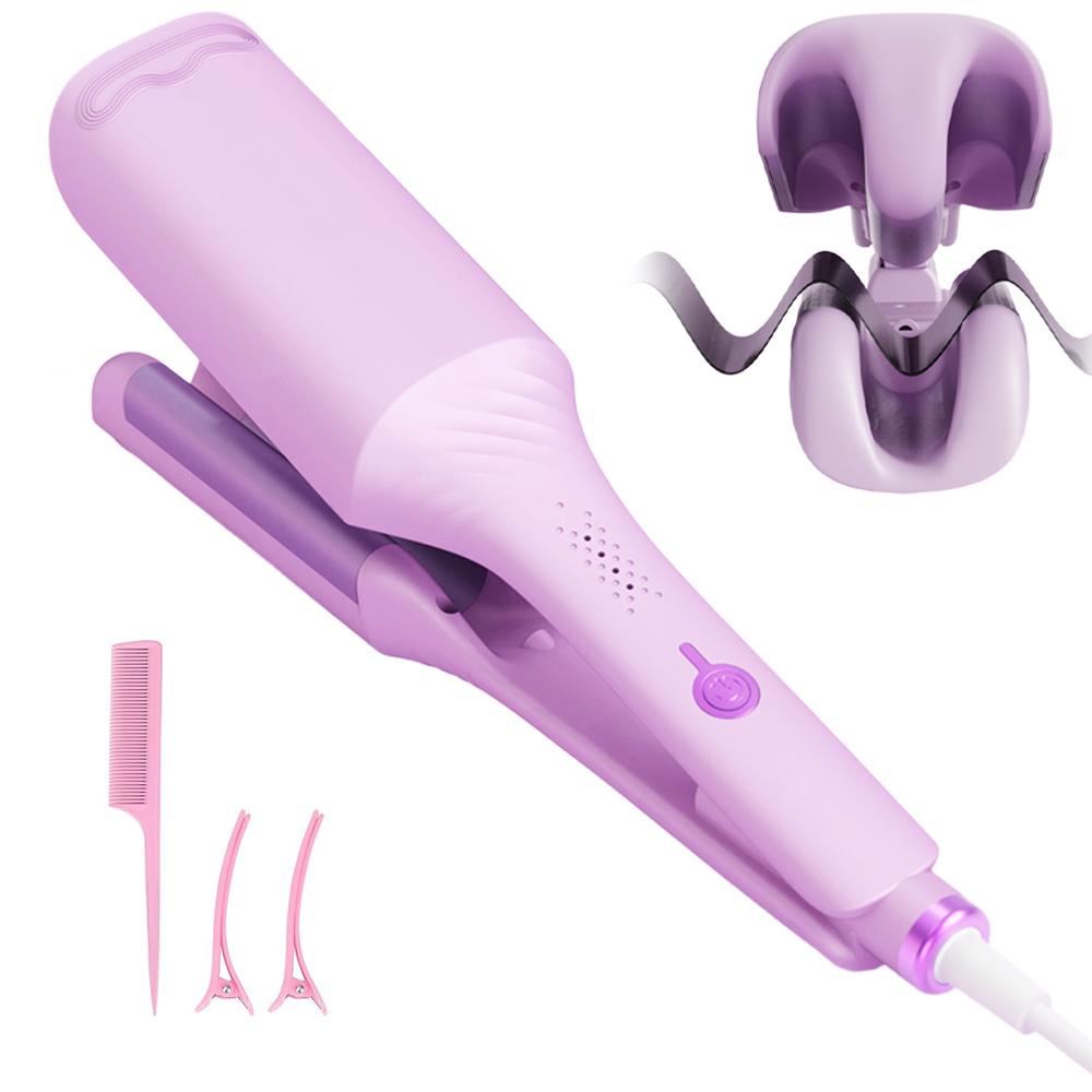 1.25 Inch Deep V-shaped Hair Curling Iron Ghost Waves Wave Perm Tourmaline Hair Curler With Multiple Temperature Girls Women Gifts