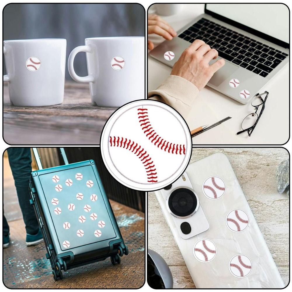 120Pcs Sports Theme Sports Ball Stickers Black White Self-Adhesive Soccer Stickers Removable Cartoon Decal