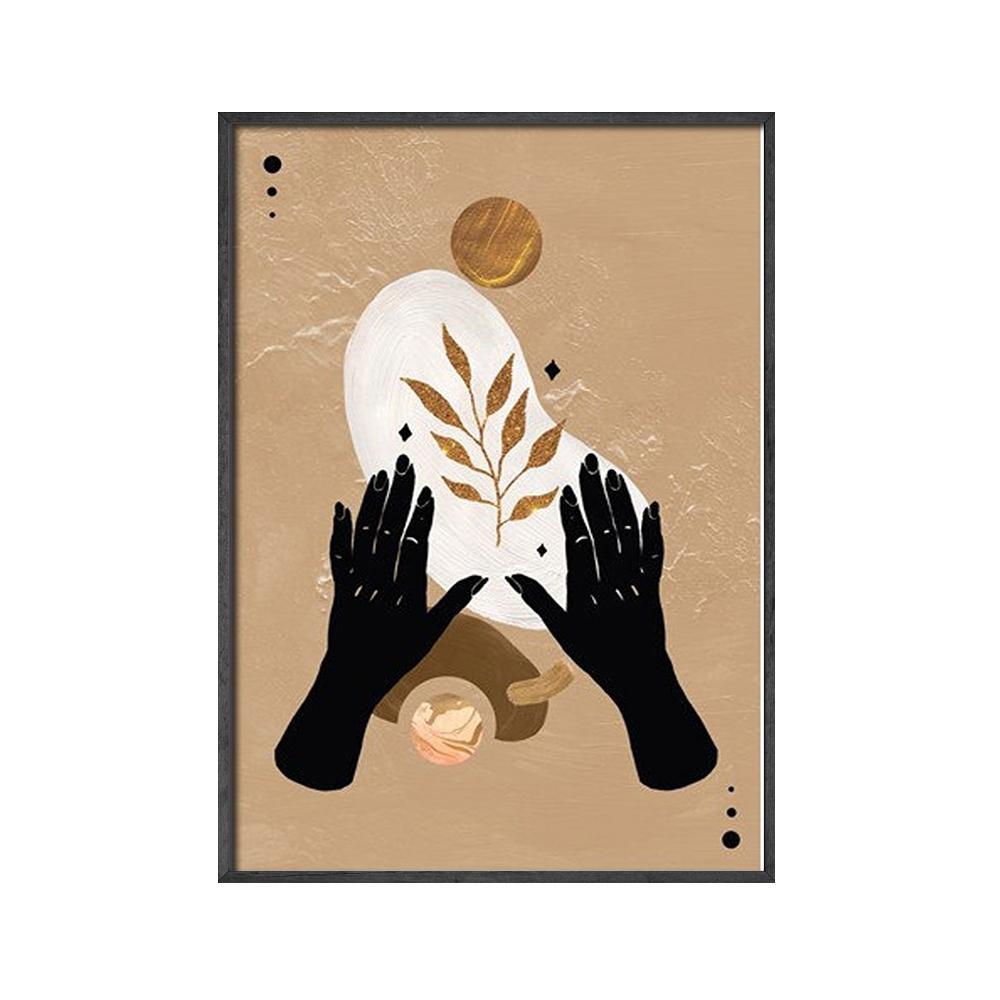 Abstract Painting Hand Woman Minimalist Wall Art Canvas Print Boho Posters Nordic Wall Pictures For Living Room Home Decor