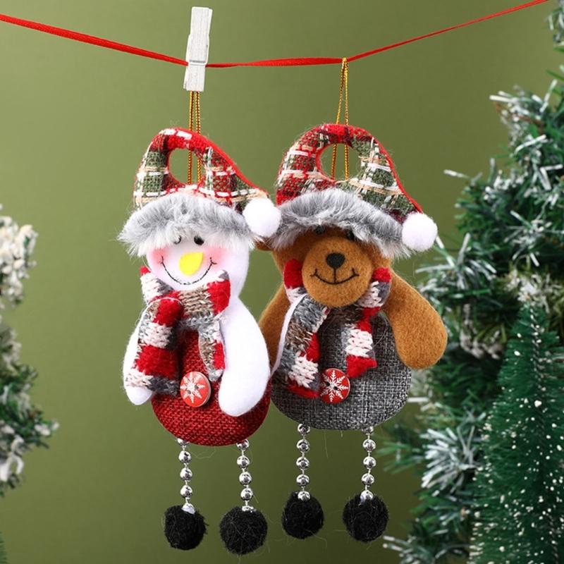 Christmas Santa Statue For House And Landscape Scenes Hanging Pendant Ornament